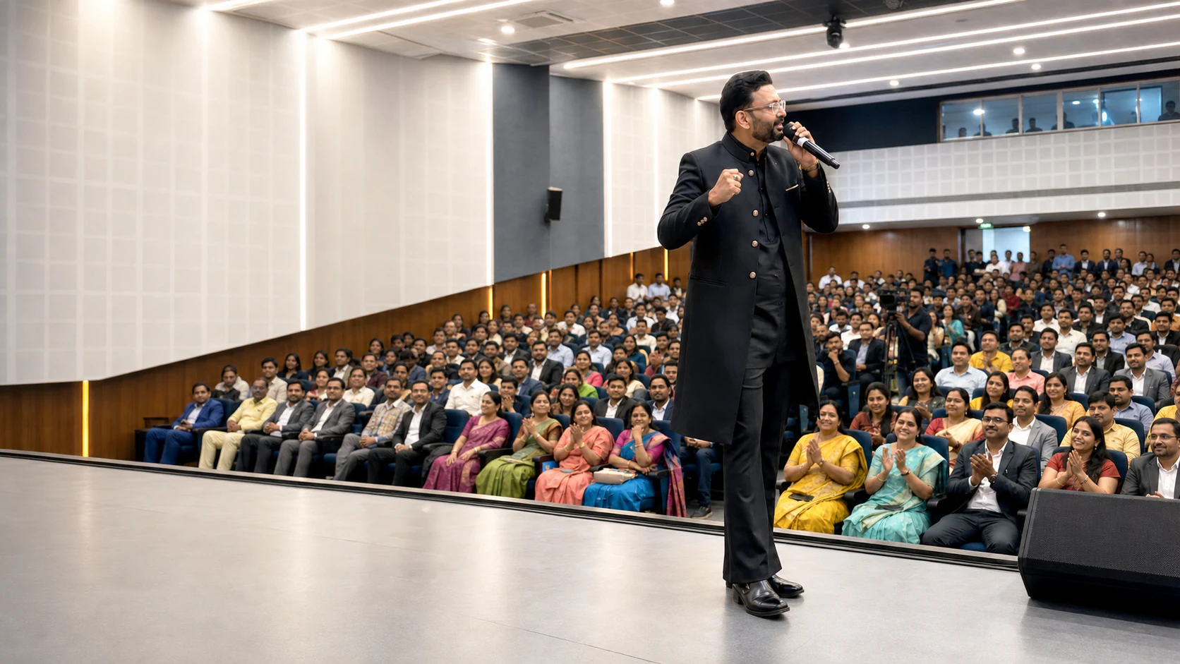 Dr. Ashish Patni speaking to the Delhi Social Group audience